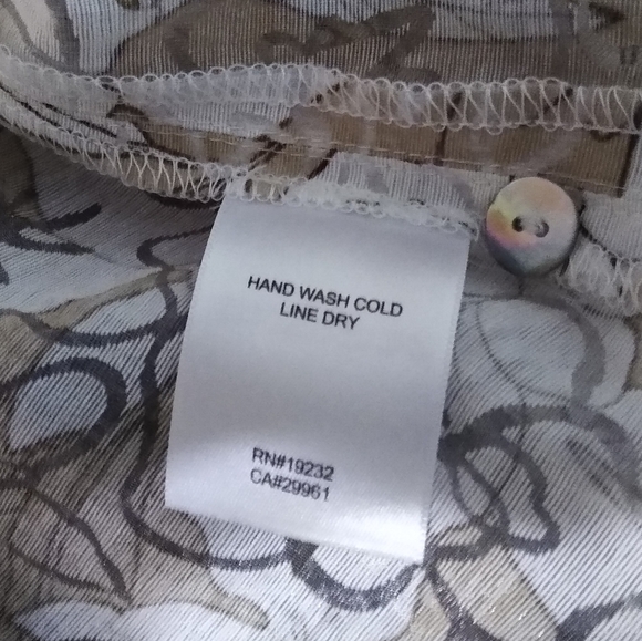 Alfred Dunner Blouse Size 10P Beige - Picture 7 of 8